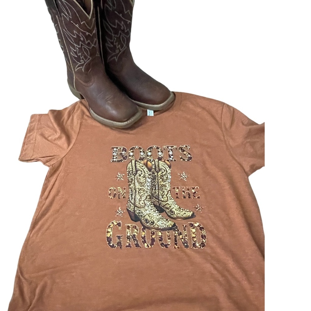 Bella Canvas Brown Graphic Tee